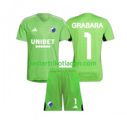 Fußballtrikot FC Kopenhagen GRABARA 1 Torwart Viertes trikot 2023-2024 Kurzarm für Kinder