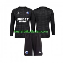 Fußballtrikot FC Kopenhagen Torwart Auswärts Trikot Away 2023-2024 Langarm für Kinder