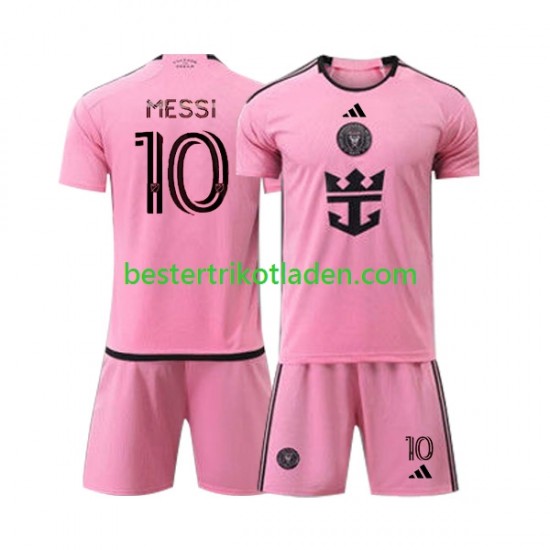 Fußballtrikot Inter Miami Lionel Messi 10 Heim Trikot Home 2024 Kurzarm für Kinder