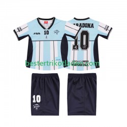 Fußballtrikot Argentinien MARADONA 10 2000 Retro Heim Trikot Home Kurzarm für Kinder