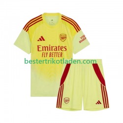 Fußballtrikot Arsenal Torwart Heim Trikot Home 2025-2026 Kurzarm für Kinder