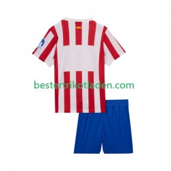 Fußballtrikot Atlético Madrid Heim Trikot Home 2025-2026 Kurzarm für Kinder