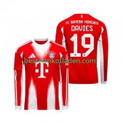 Fußballtrikot FC Bayern München Alphonso Davies 19 Heim Trikot Home 2025-2026 Langarm für Herren