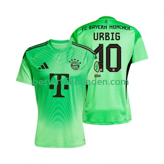 Fußballtrikot FC Bayern München Jonas Urbig 40 Torwart Heim Trikot Home 2025-2026 Kurzarm für Herren