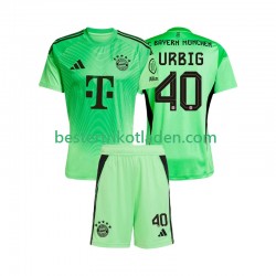 Fußballtrikot FC Bayern München Jonas Urbig 40 Torwart Heim Trikot Home 2025-2026 Kurzarm für Kinder