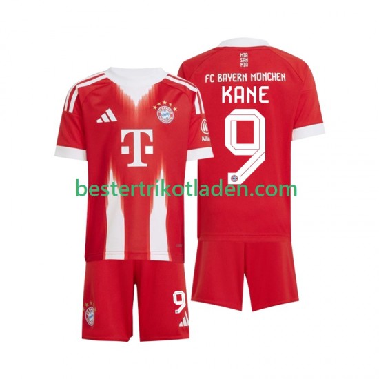 Fußballtrikot FC Bayern München Harry Kane 9 Heim Trikot Home 2025-2026 Kurzarm für Kinder