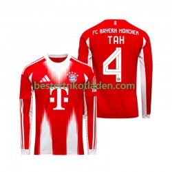 Fußballtrikot FC Bayern München Jonathan Tah 4 Heim Trikot Home 2025-2026 Langarm für Herren