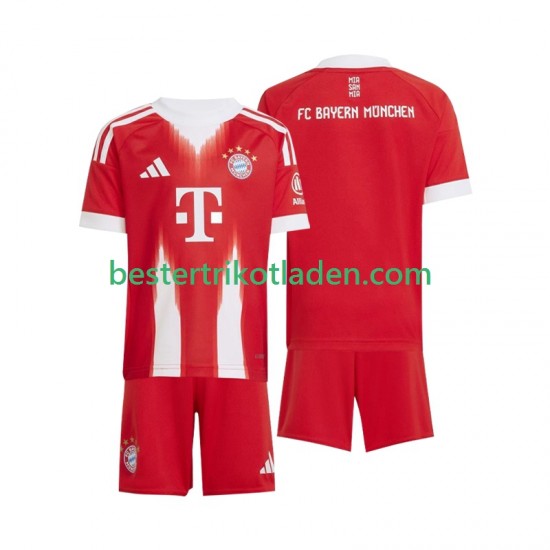 Fußballtrikot FC Bayern München Heim Trikot Home 2025-2026 Kurzarm für Kinder