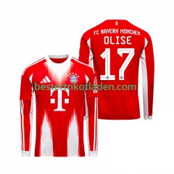 Fußballtrikot FC Bayern München Michael Olise 17 Heim Trikot Home 2025-2026 Langarm für Herren