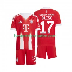 Fußballtrikot FC Bayern München Michael Olise 17 Heim Trikot Home 2025-2026 Kurzarm für Kinder