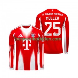 Fußballtrikot FC Bayern München Thomas Muller 25 Heim Trikot Home 2025-2026 Langarm für Herren