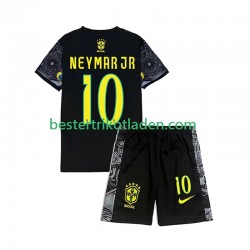 Brasilien Neymar JR 10 Cheist the Redeemer Football Shirts Heim Trikot Home 2024 Kurzarm für Kinder