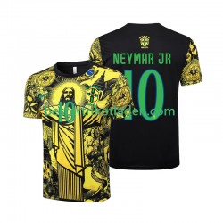 Fußballtrikot Brasilien Neymar JR 10 Jesus Heim Trikot Home 2024 Kurzarm für Herren