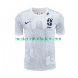 Fußballtrikot Brasilien Special Jesus Heim Trikot Home 2024-2025 Kurzarm für Herren