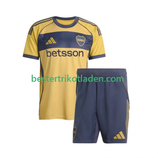 Fußballtrikot Boca Juniors Auswärts Trikot Away 2025-2026 Kurzarm für Kinder