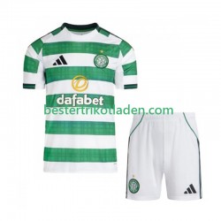Fußballtrikot Celtic Glasgow FC Heim Trikot Home 2025-2026 Kurzarm für Kinder