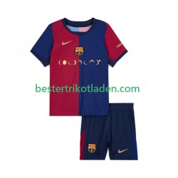 Fußballtrikot FC Barcelona Coldplay Heim Trikot Home 2024-2025 Kurzarm für Kinder