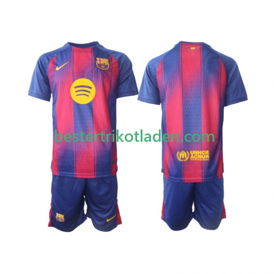 Fußballtrikot FC Barcelona Heim Trikot Home 2025-2026 Kurzarm für Kinder