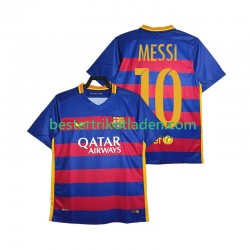 Fußballtrikot FC Barcelona Lionel Messi 10 2015-2016 Retro Heim Trikot Home Kurzarm für Herren