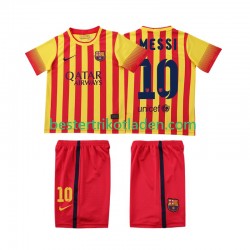 Fußballtrikot FC Barcelona Lionel Messi 10 2013 2014 Retro Auswärts Trikot Away Kurzarm für Kinder