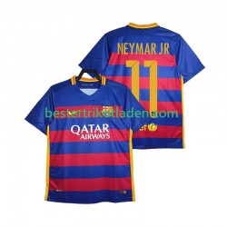 Fußballtrikot FC Barcelona Neymar JR 11 2015-2016 Retro Heim Trikot Home Kurzarm für Herren