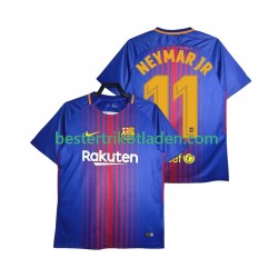 Fußballtrikot FC Barcelona Neymar JR 11 2017-2018 Retro Heim Trikot Home Kurzarm für Herren