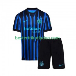 Fußballtrikot Inter Mailand Heim Trikot Home 2025-2026 Kurzarm für Kinder
