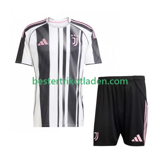 Fußballtrikot Juventus Turin Heim Trikot Home 2025-2026 Kurzarm für Kinder