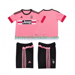Fußballtrikot Juventus Turin 2015 2016 Retro Auswärts Trikot Away Kurzarm für Kinder