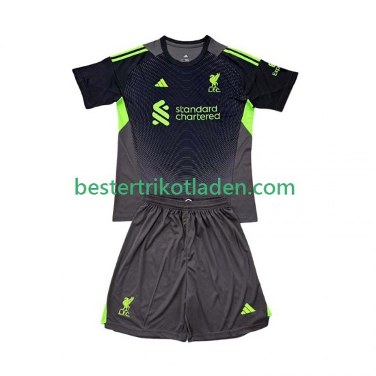 Fußballtrikot Liverpool Torwart Heim Trikot Home 2025-2026 Kurzarm für Kinder