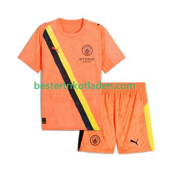 Fußballtrikot Manchester City UPER Kids Torwart Heim Trikot Home 2025-2026 Kurzarm für Kinder