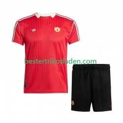 Fußballtrikot Manchester United d Icon Heim Trikot Home 2025-2026 Kurzarm für Kinder