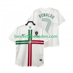 Fußballtrikot Portugal Cristiano Ronaldo 7 2012 Retro Auswärts Trikot Away Kurzarm für Herren