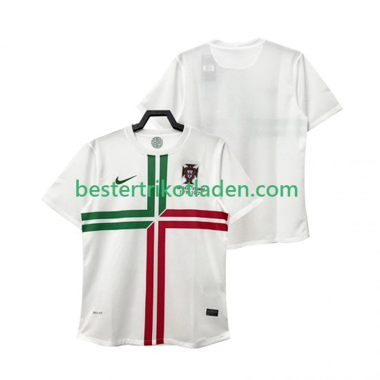 Fußballtrikot Portugal 2012 Retro Auswärts Trikot Away Kurzarm für Herren