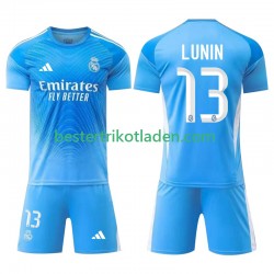 Fußballtrikot Real Madrid Andriy Lunin 13 Torwart Heim Trikot Home 2025-2026 Kurzarm für Kinder