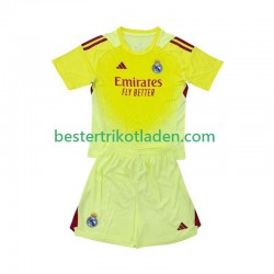 Fußballtrikot Real Madrid Torwart Viertes trikot 2025-2026 Kurzarm für Kinder