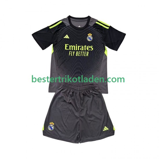 Fußballtrikot Real Madrid Torwart Ausweich Trikot 3rd 2025-2026 Kurzarm für Kinder