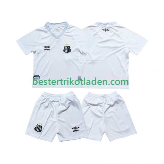 Fußballtrikot Santos Heim Trikot Home 2025-2026 Kurzarm für Kinder