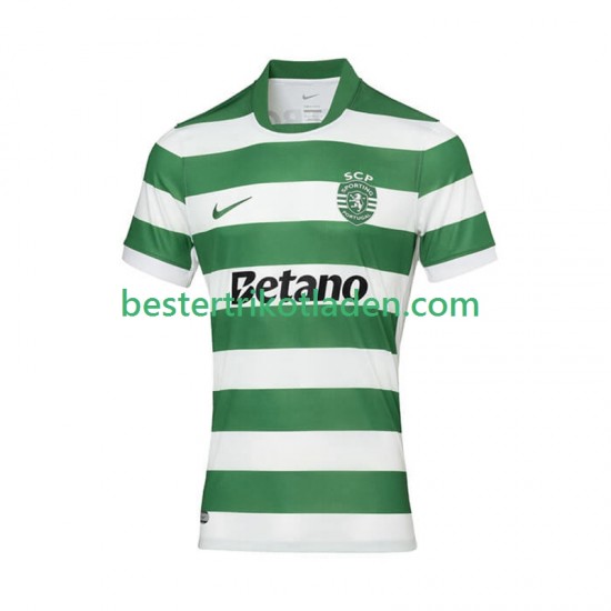 Fußballtrikot Sporting CP Heim Trikot Home 2025-2026 Kurzarm für Herren