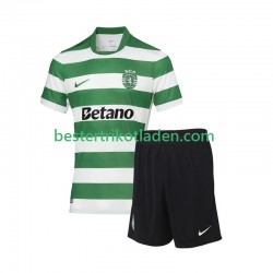 Fußballtrikot Sporting CP Heim Trikot Home 2025-2026 Kurzarm für Kinder