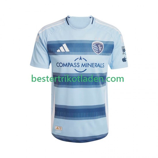 Fußballtrikot Sporting Kansas City Heim Trikot Home 2025-2026 Kurzarm für Herren