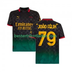 Fußballtrikot AC Mailand JOAO FELIX 79 Viertes trikot 2024-2025 Kurzarm für Herren