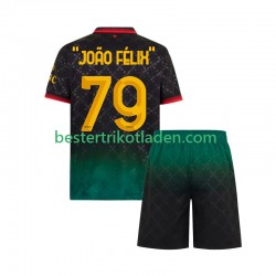 Fußballtrikot AC Mailand JOAO FELIX 79 Viertes trikot 2024-2025 Kurzarm für Kinder