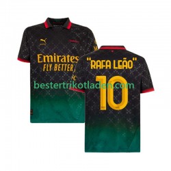 Fußballtrikot AC Mailand RAFA LEAO 10 Viertes trikot 2024-2025 Kurzarm für Herren