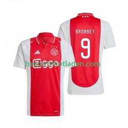 Fußballtrikot Ajax Amsterdam Brian Brobbey 9 Heim Trikot Home 2024-2025 Kurzarm für Herren
