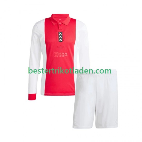 Fußballtrikot Ajax Amsterdam Anniversary Heim Trikot Home 2024-2025 Langarm für Kinder
