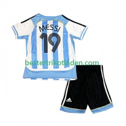 Fußballtrikot Argentinien Lionel Messi 19 Retro Heim Trikot Home 2006 Kurzarm für Kinder