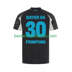 Fußballtrikot Bayer 04 Leverkusen Frimpong 30 Ausweich Trikot 3rd 2024-2025 Kurzarm für Herren