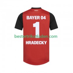 Fußballtrikot Bayer 04 Leverkusen HRADECKY 1 Heim Trikot Home 2024-2025 Kurzarm für Herren