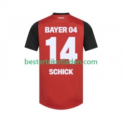 Fußballtrikot Bayer 04 Leverkusen Patrik Schick 14 Heim Trikot Home 2024-2025 Kurzarm für Herren